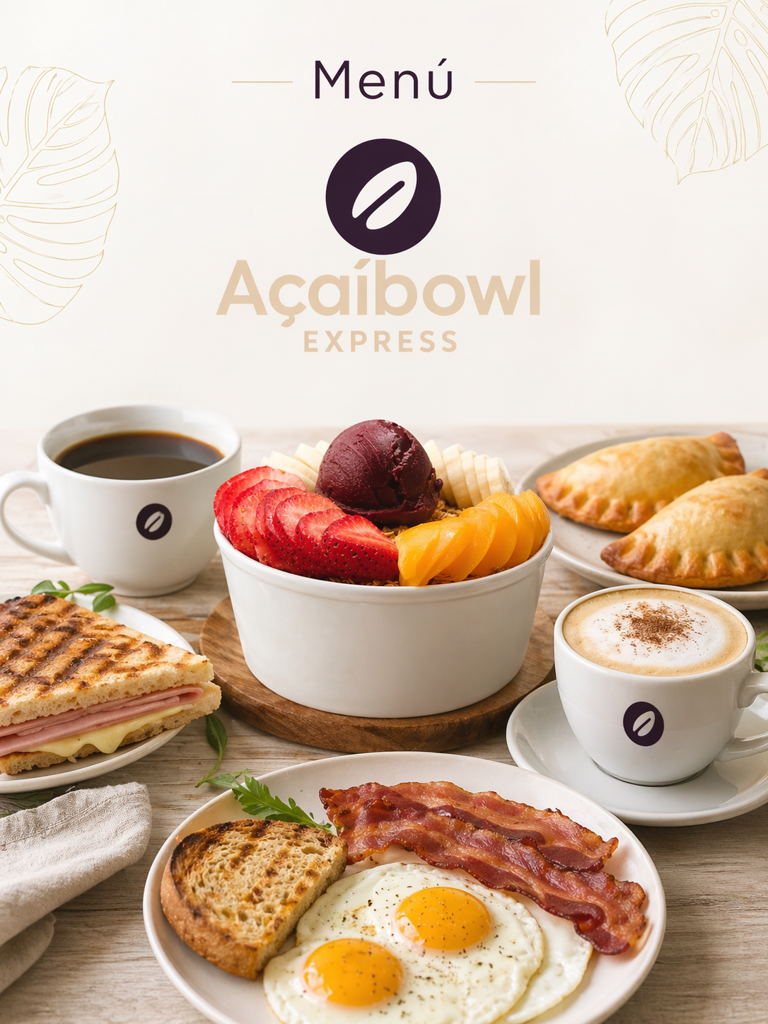Portada del menú Açaibowl Express